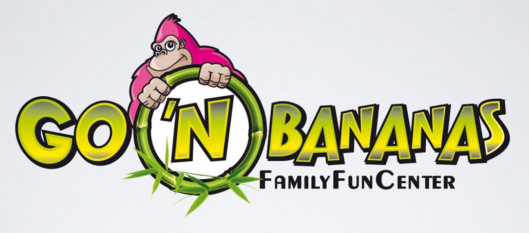 Go 'n Bananas family entertainment center branding logo design