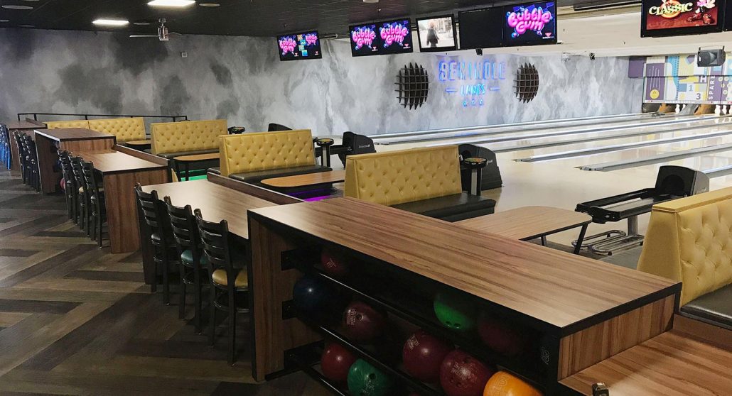 bowling center interior design